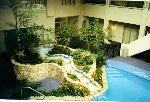 Pool outside of Fest West '98 main hall at hotel