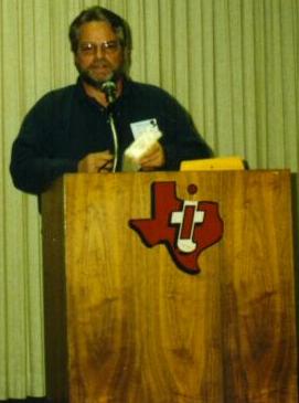 photo of bill gaskill speaking at fest west 98